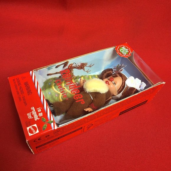 Reindeer Chelsie with Rudolph Nose Ornament Kelly Club Mattel 2001 - Picture 11 of 11